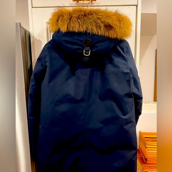 EDWARD 2-in-1 down parka with hooded bib and natural fur for men - Picture 5 of 11